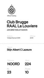 2 tickets Club Brugge - La Louviere, Tickets & Billets, Sport | Football