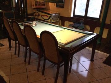 Billiard en acajou, Enlèvement