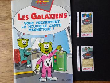 BD pub Galaxiens+15 cartes de transport BD (23 séries dispo), Enlèvement, Comme neuf