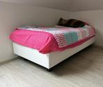Boxspring enkel bed, Comme neuf, Crème, 90 cm, Modern