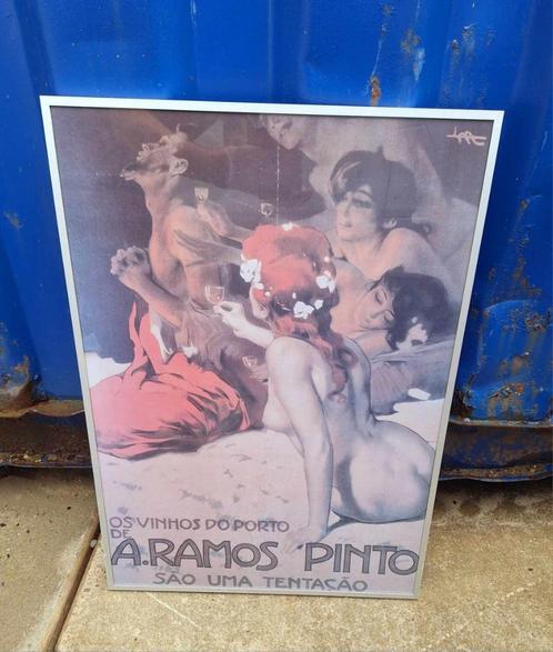 Erotisch getinte poster A.Ramos Pinto in een Barth lijst., Antiek en Kunst, Kunst | Overige Kunst, Ophalen