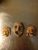 Set van 3 vintage Griekse theatermaskers, Ophalen