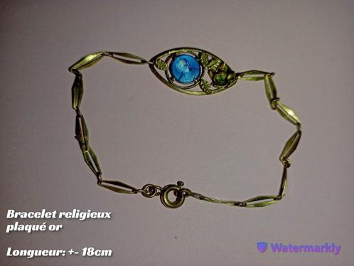 Bijoux bracelet religieux plaqué or, Bijoux, Sacs & Beauté, Bijoux anciens, Bracelet, Autres matériaux, Doré, Enlèvement ou Envoi