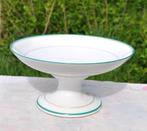compotier fruitier porcelaine ligne vert et or, Antiquités & Art, Enlèvement ou Envoi