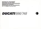 Ducati manual: 996/748 Instructions for the dealers., Motoren, Handleidingen en Instructieboekjes, Ophalen of Verzenden, Ducati
