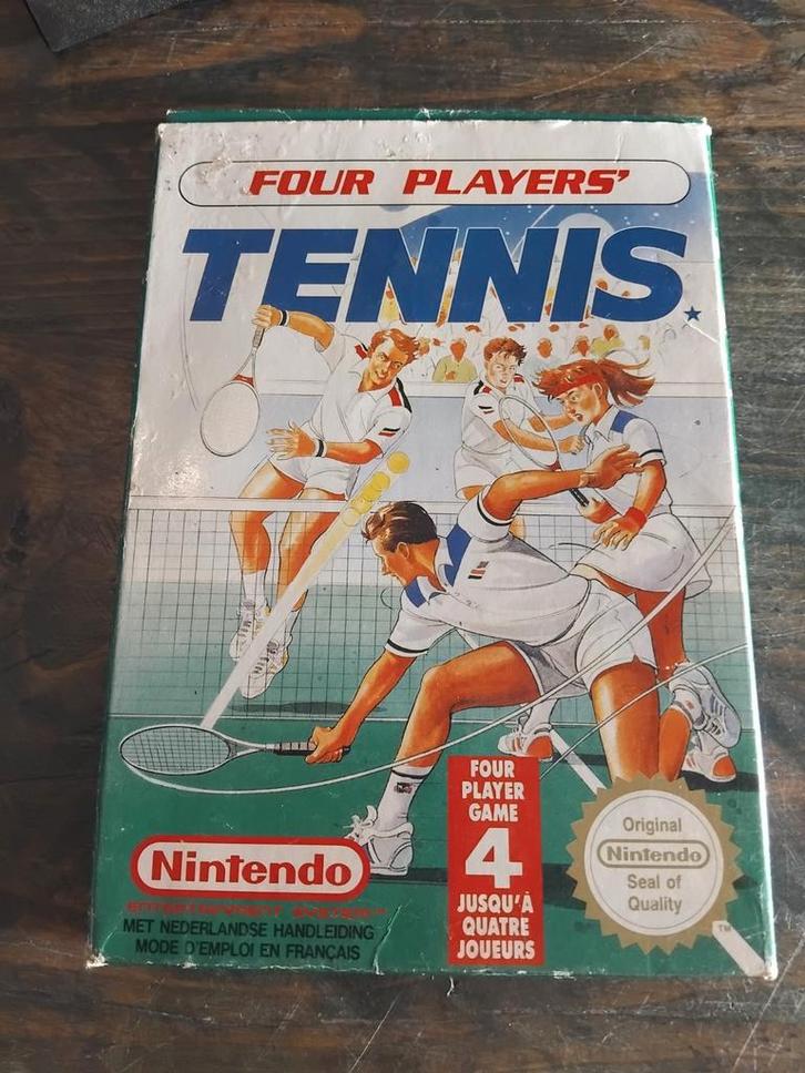 Four Players Tennis CIB, Games en Spelcomputers, Games | Nintendo NES, Ophalen of Verzenden