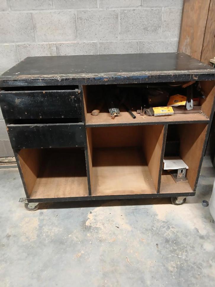 houten werkbank, Bricolage & Construction, Établis, Utilisé, 70 à 120 cm, Enlèvement