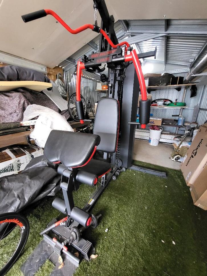 Fitness krachtstation  nieuwe staat!, Sports & Fitness, Appareils de fitness, Comme neuf, Centrale électrique, Bras, Pectoraux