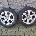 4 st Origineeel audi velgen 16" met winterbanden 225 55 16, Auto-onderdelen, Banden en Velgen, Ophalen, Winterbanden, Velg(en)