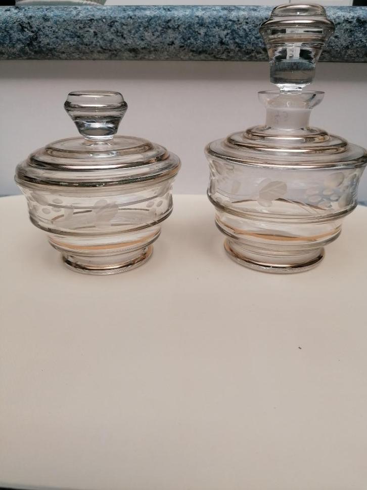 Vintage fifties kaptafel/boudoir/badkamer setje Topstaat, Antiek en Kunst, Curiosa en Brocante, Ophalen of Verzenden