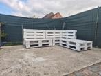 Tuinhoekbank pallet hout, Tuin en Terras, Ophalen