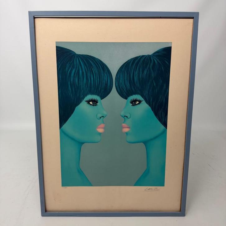 Lithografie ‘De tweeling’ van Félix Labisse, Antiek en Kunst, Kunst | Litho's en Zeefdrukken, Ophalen of Verzenden