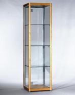vitrinekast beuk, Huis en Inrichting, Kasten | Vitrinekasten, 150 tot 200 cm, Glas, Zo goed als nieuw, Ophalen