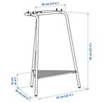 2 x IKEA TILLSLAG Schraag wit metaal nieuw in doos, Ophalen of Verzenden, Nieuw, Bureau