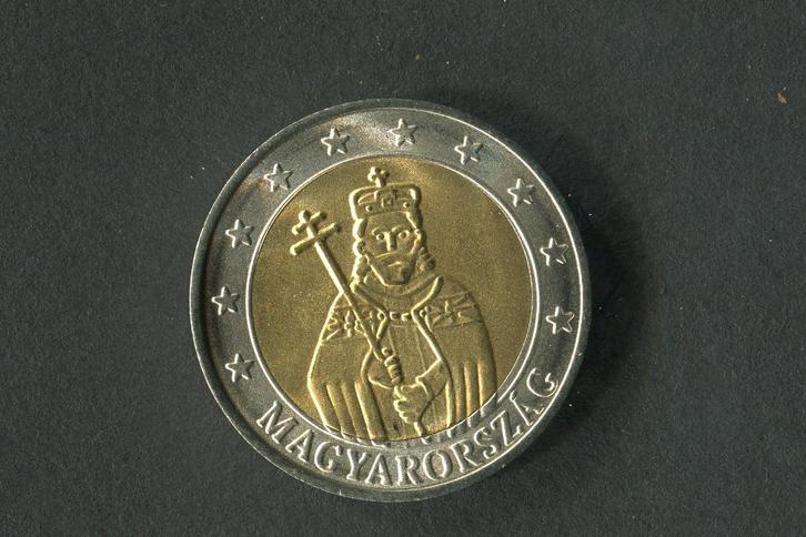 Hongarije 2002 2 euro bewijs Stephan 1 zeldzame munt, Postzegels en Munten, Munten | Europa | Euromunten, Setje, 2 euro, Overige landen