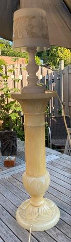 Vintage albasten lamp op console, Ophalen