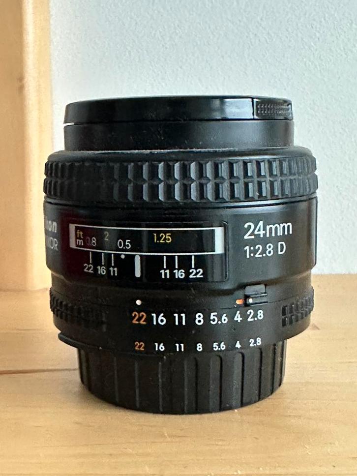 Objectif Nikon 24mm 2.8D AF, Très bon état, Audio, Tv en Foto, Foto | Lenzen en Objectieven, Accessoires, Ophalen