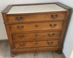 Commode 4 tiroirs dessus marbre, 25 à 50 cm, Enlèvement, Utilisé, 50 à 100 cm