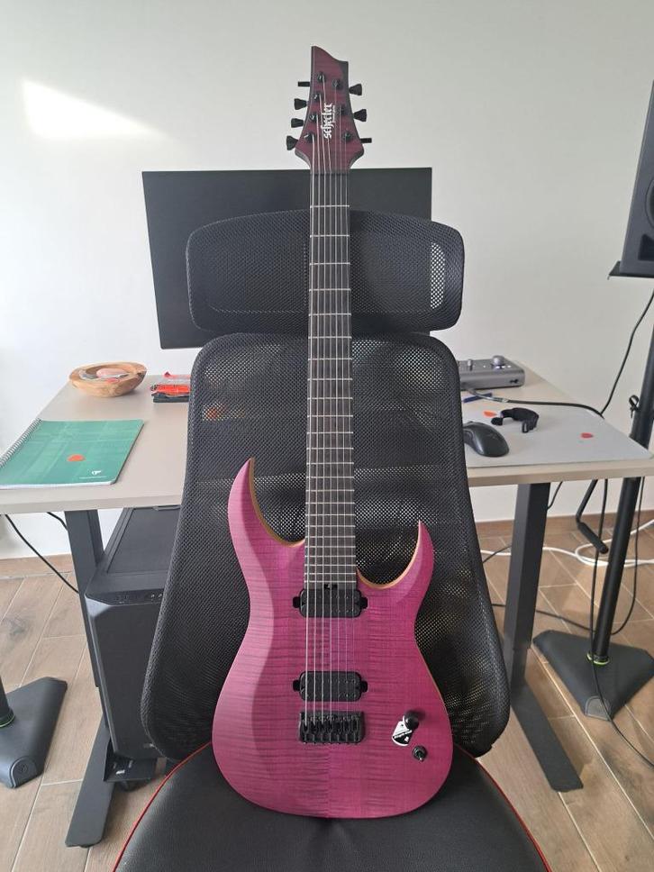 Schecter John Browne Signature TAO-7, Muziek en Instrumenten, Snaarinstrumenten | Gitaren | Elektrisch, Zo goed als nieuw, Solid body