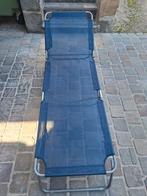Te koop: 2 blauwe ligstoelen, Ophalen, Gebruikt