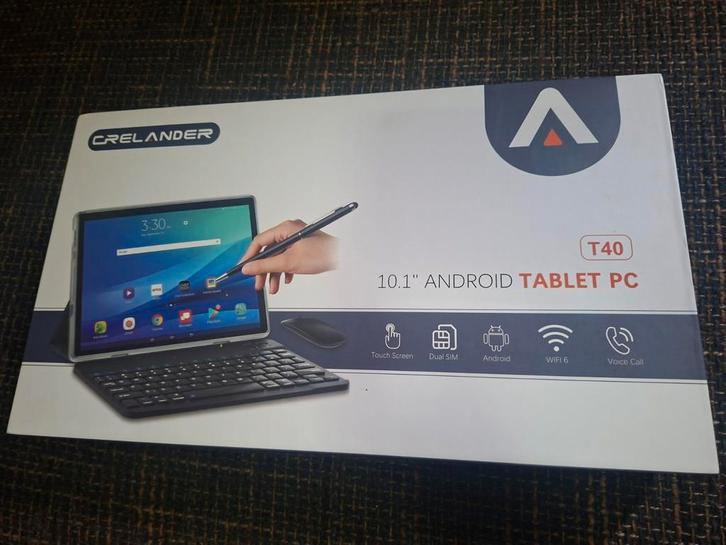 Tablet met bookcover, keyboard s-pen, muis en stick, Computers en Software, Android Tablets, Nieuw, Wi-Fi en Mobiel internet, 10 inch