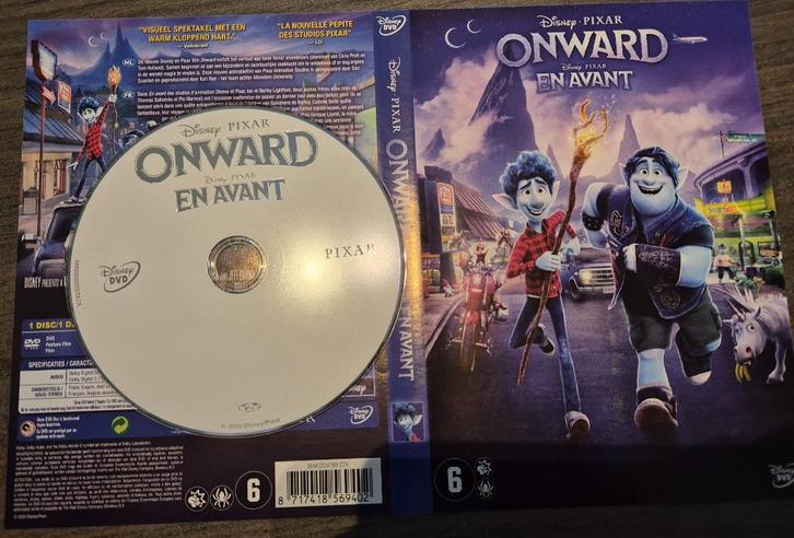 Onward (DVD), Cd's en Dvd's, Dvd's | Tekenfilms en Animatie, Zo goed als nieuw, Amerikaans, Tekenfilm, Vanaf 6 jaar, Ophalen of Verzenden