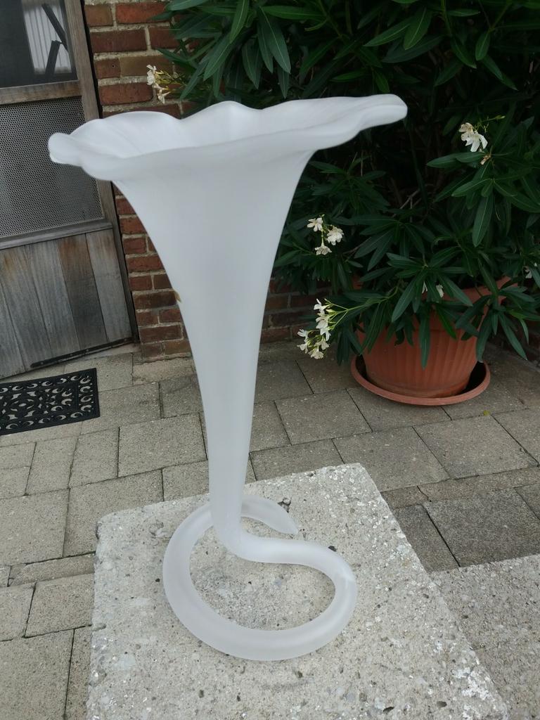 Grand vase à fleurs, Neuf, Moins de 50 cm, Verre, Enlèvement