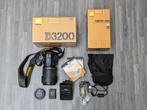 Nikon D3200 volledige set + tas, TV, Hi-fi & Vidéo, Reflex miroir, Enlèvement, Utilisé, Nikon
