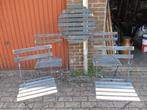 ronde tafel inklapbaar +4 stoelen inklapbaar voor tuin, Tuin en Terras, Ophalen, Gebruikt, Inklapbaar