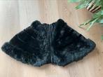 Vintage zwarte cape in nerts, Antiek en Kunst, Ophalen of Verzenden