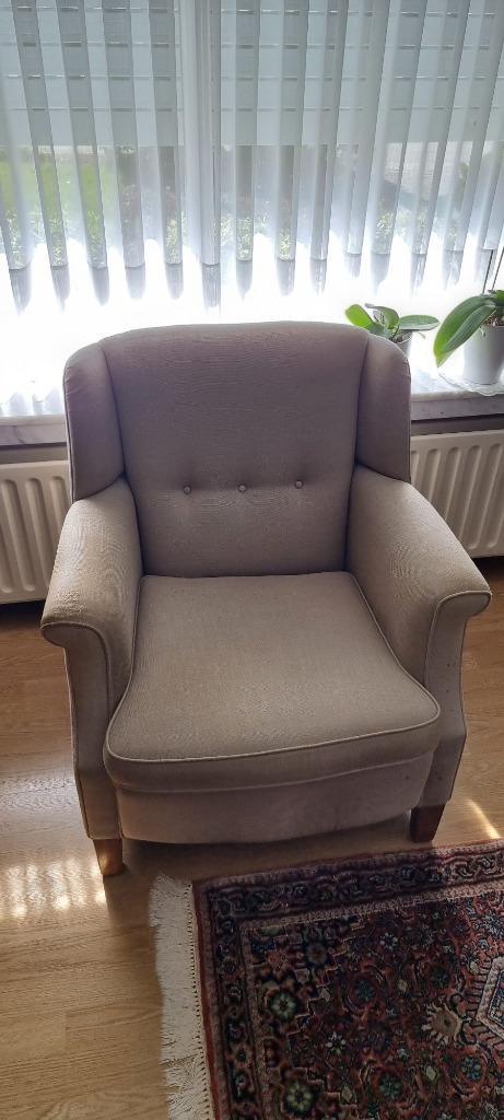 Zetel, Huis en Inrichting, Zetels | Zetels, Gebruikt, Eenpersoons, Minder dan 150 cm, 75 tot 100 cm, Stof, Overige materialen