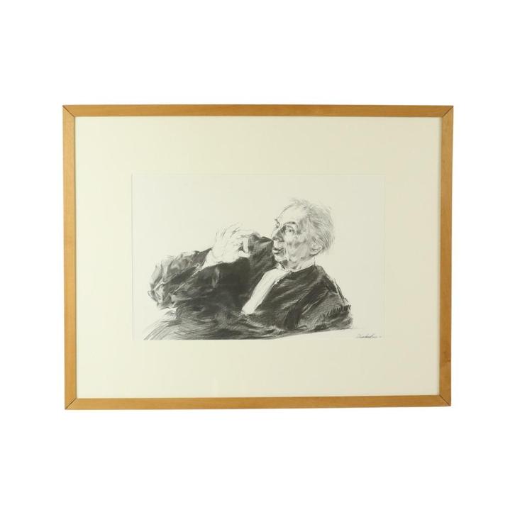 Grote Houtskool Tekening Pleitende Advocaat Kunst Driesschae, Antiek en Kunst, Kunst | Tekeningen en Fotografie, Ophalen of Verzenden