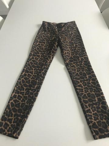 Pantalon à motif léopard taille 34 