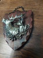 Herten familie in duurzaam hout met ophangketting, Ophalen of Verzenden