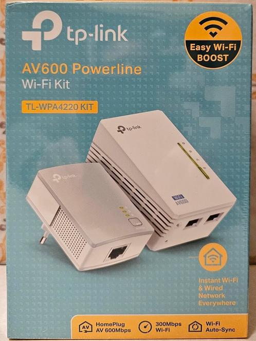 TP-Link TL-WPA4220KIT AV600  Powerline 300 m Booster/Hotspot, Informatique & Logiciels, Amplificateurs wifi, Neuf, Enlèvement ou Envoi