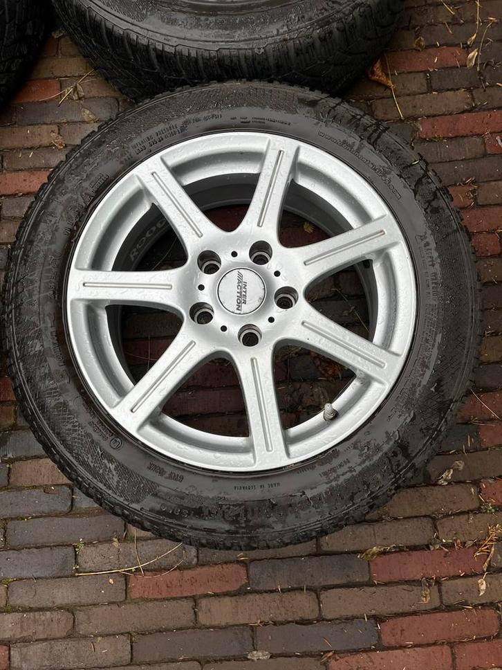 4 XWinterbanden aluminium velg, Auto-onderdelen, Banden en Velgen, Band(en), Winterbanden, 16 inch, 205 mm, Nieuw, Ophalen