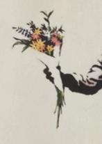 BANKSY: XXL-lithografie 56 bij 76 cm met certificaat, Antiek en Kunst, Kunst | Litho's en Zeefdrukken, Ophalen of Verzenden