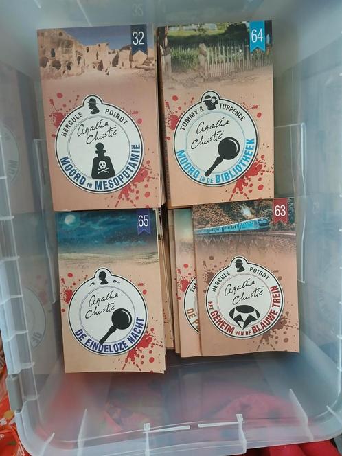 Reeks van 65 detectives Agatha Christie, Boeken, Detectives, Zo goed als nieuw, Ophalen of Verzenden