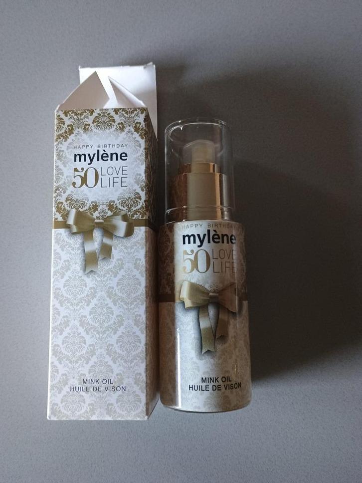 Mylene mink oil - nertsolie 50 ml, Handtassen en Accessoires, Uiterlijk | Lichaamsverzorging, Nieuw, Bodylotion, Crème of Olie