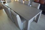Eettafel met stoelen, Huis en Inrichting, Ophalen, Overige materialen, Gebruikt, 200 cm of meer