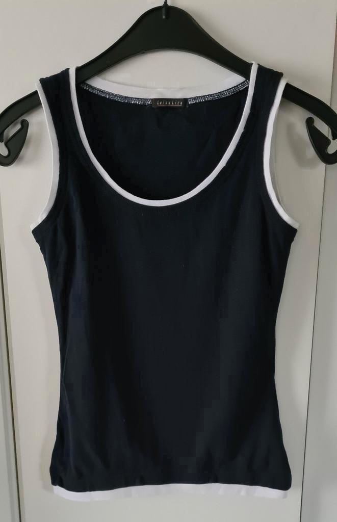 Topje "Lola & Liza", maat XS, dikkere stof, Kleding | Dames, Topjes, Maat 34 (XS) of kleiner, Blauw, Zonder mouw, Ophalen of Verzenden