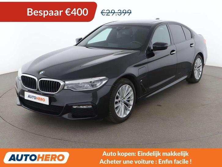 BMW 5 Serie 530 530e M Sport (bj 2018, automaat), Auto's, BMW, Te koop, 5 Reeks, 360° camera, ABS, Achteruitrijcamera, Airbags