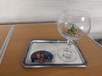 Brigand glas met serveer schotel, Ophalen of Verzenden, Zo goed als nieuw, Glas of Glazen, Overige merken