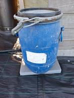 Blauw kunststofvat 30 liter, Doe-het-zelf en Bouw, Ophalen of Verzenden, Gebruikt, Overige typen