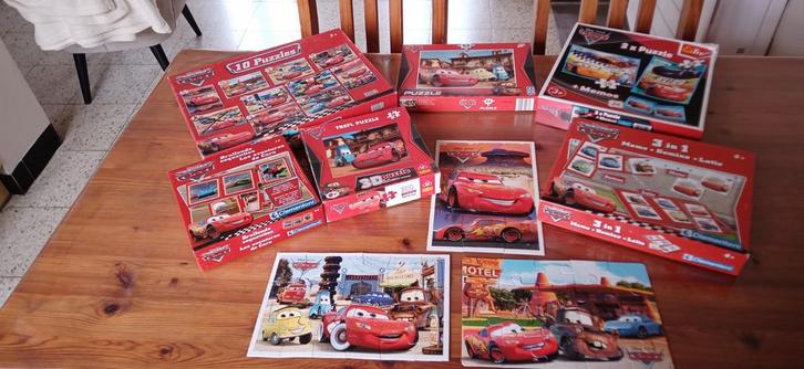 Lot de puzzles CARS, Hobby en Vrije tijd, Gezelschapsspellen | Overige, Gebruikt, Ophalen