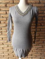 (47) -robe femme t.36 grise - enzoria -, Kleding | Dames, Ophalen of Verzenden, Zo goed als nieuw, Knielengte, Maat 36 (S)