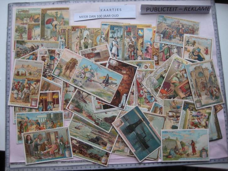 une centaine de chromos de Liebig dvant la première guerre, Collections, Photos & Gravures, Comme neuf, Gravure, Autres sujets/thèmes