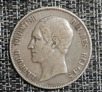 5 Francs Belgique 1858 