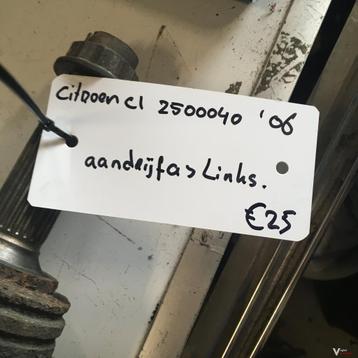 Citroen C1 2006 Wagennr 2500040 Aandrijfas Linksvoor beschikbaar voor biedingen