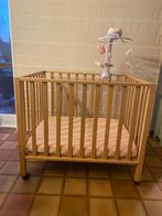 Babypark met toebehoren + muziekmobiel, Kinderen en Baby's, Babyparken, Ophalen, Zo goed als nieuw, Rechthoekig, In hoogte verstelbaar